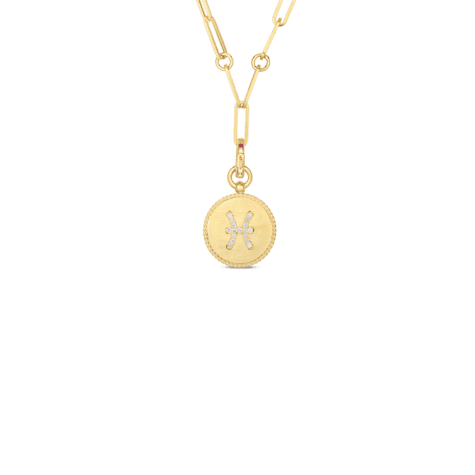 Roberto coin initial disc necklace online